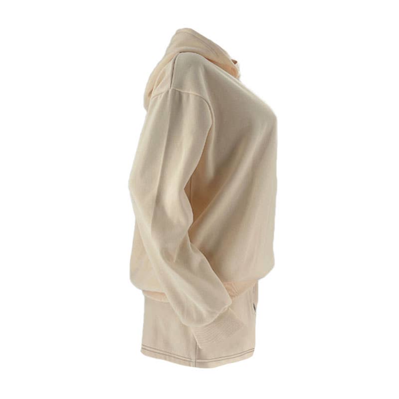 Rosa Clothing - Wholesale Lounge Set - Women's - basic loose hoodie & drawstring short 2 piece set26