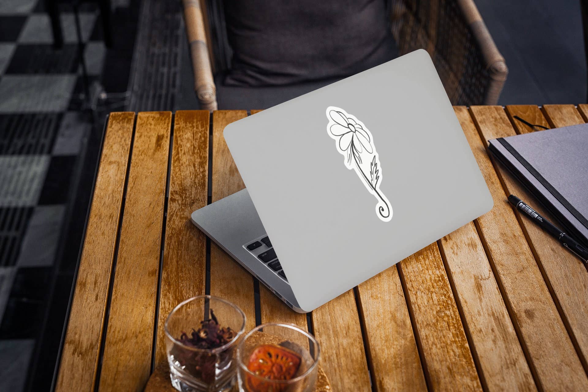 Beth Ann Erickson Designs - Wholesale Sticker - Daisy Stickers Water Bottle, Daisy Stickers4