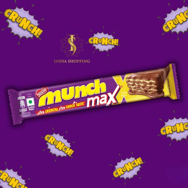 India shopping - Wholesale Chocolate Bar - Munch Max Chocolate - 50 gms