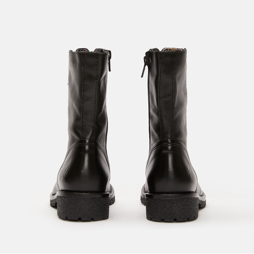 Black Women´S Military Style Leather Boots - Caster B501 Anilex for wholesale on Faire1
