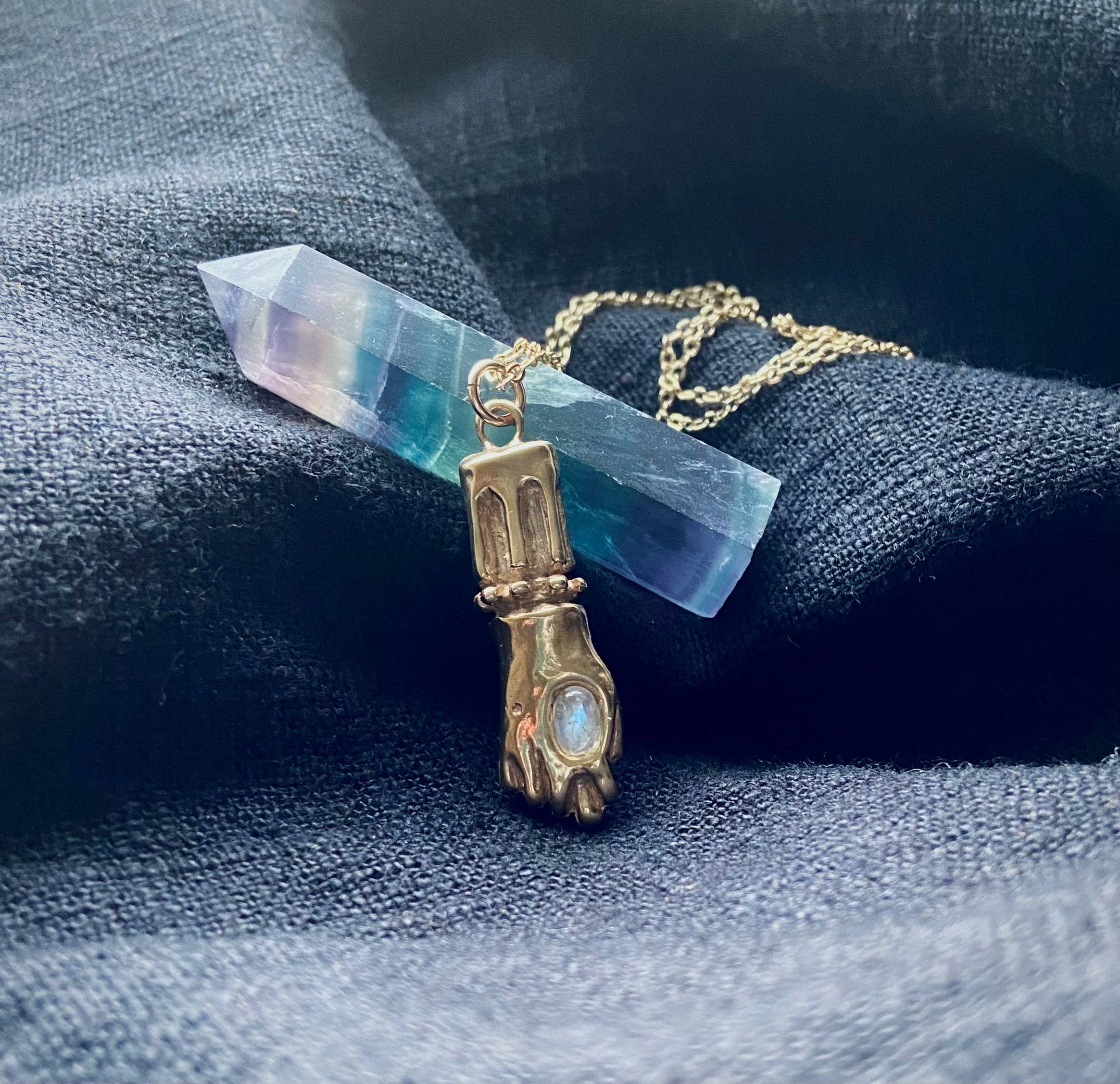 Serpentine - Wholesale Pendant/Charm Necklace - Brass mano figa hand charm necklace5