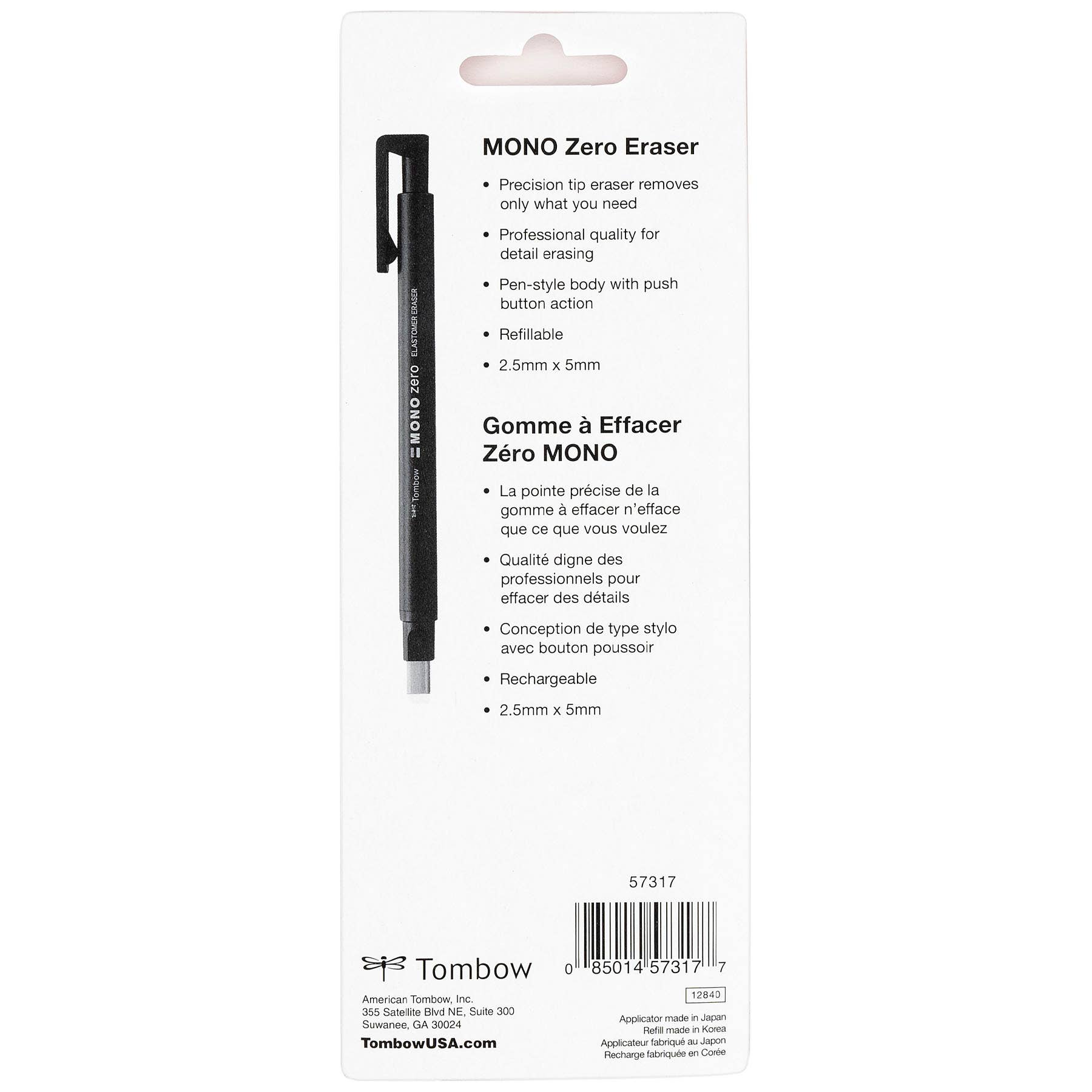 Tombow - Wholesale Eraser - MONO Zero Rectangle Eraser and Refill Value Pack5