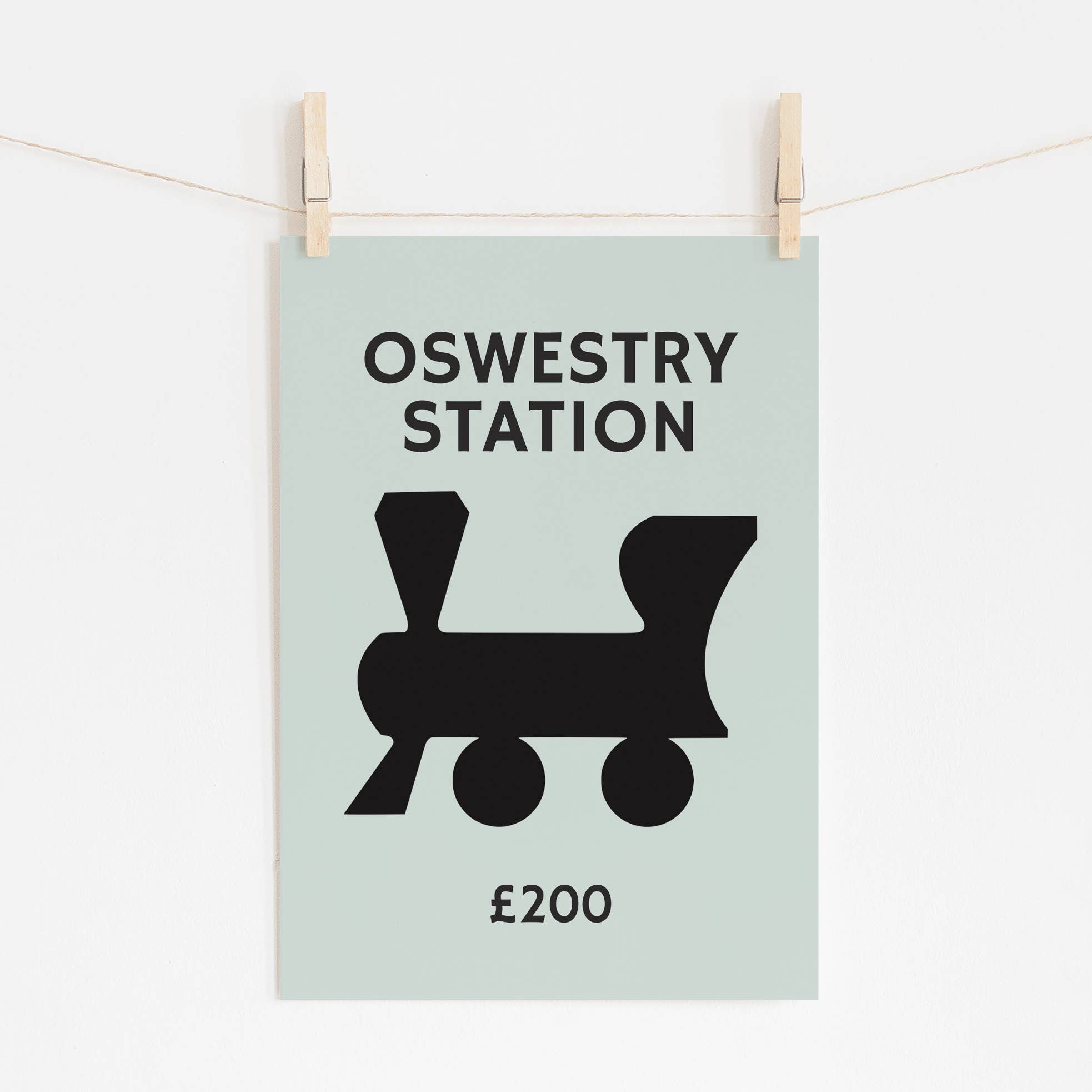 Timmy Loves – wholesale Art print – Customised Railway Station A3 Art Print0