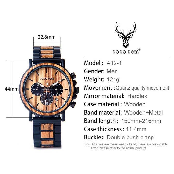 WoodWristCo – Großhandel Armbanduhr – Herren – DODO DEER Holzuhr11