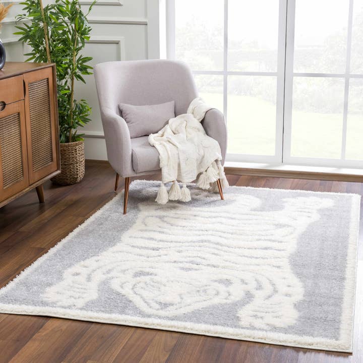 Zane Gray Tibetan Tiger Area Rug - Clearance for wholesale by Hauteloom