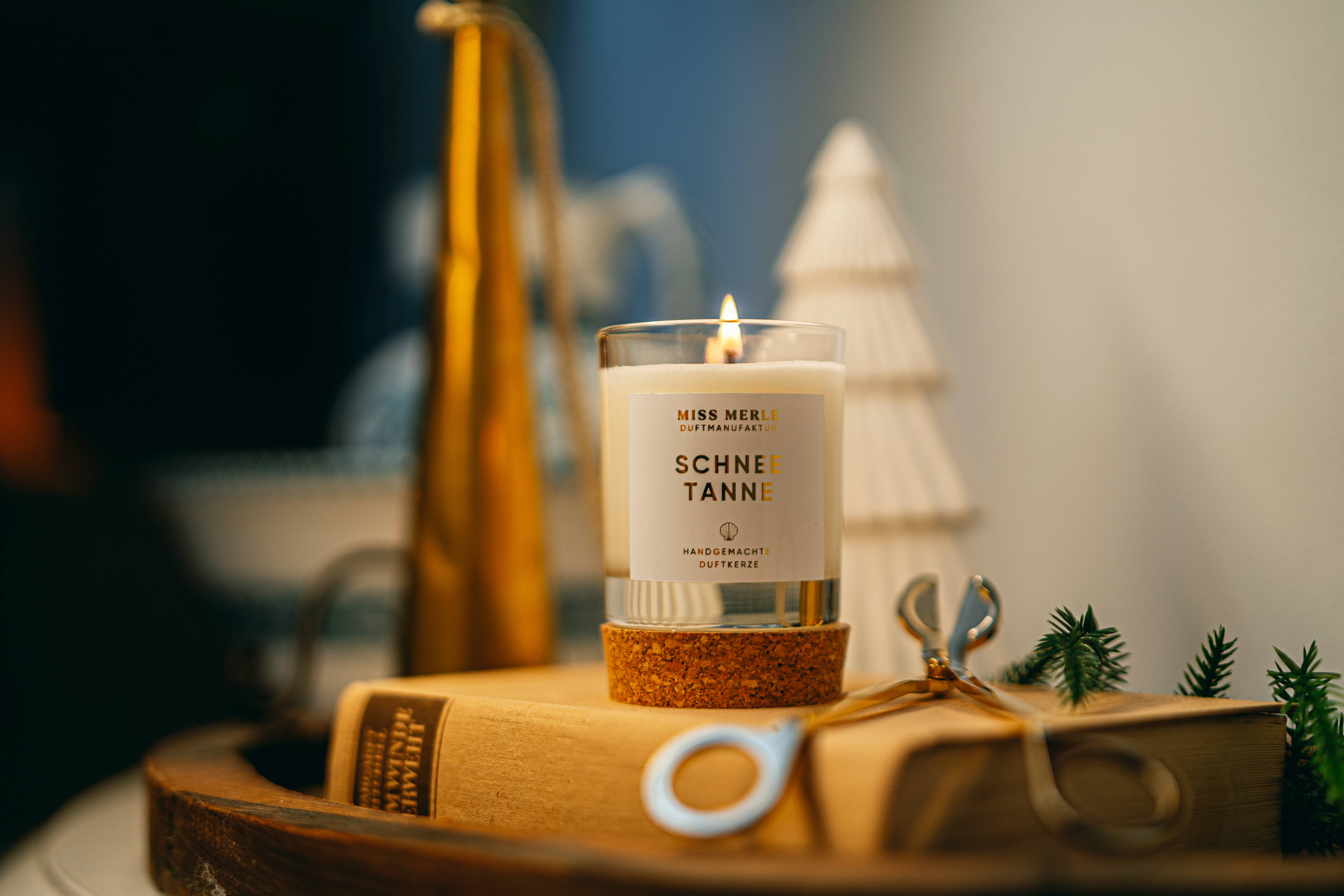 MISS MERLE Duftmanufaktur - Wholesale Jar/Filled Candle - Christmas Candle SNOW FIR – Winter Scented Candle with Fir Scent2