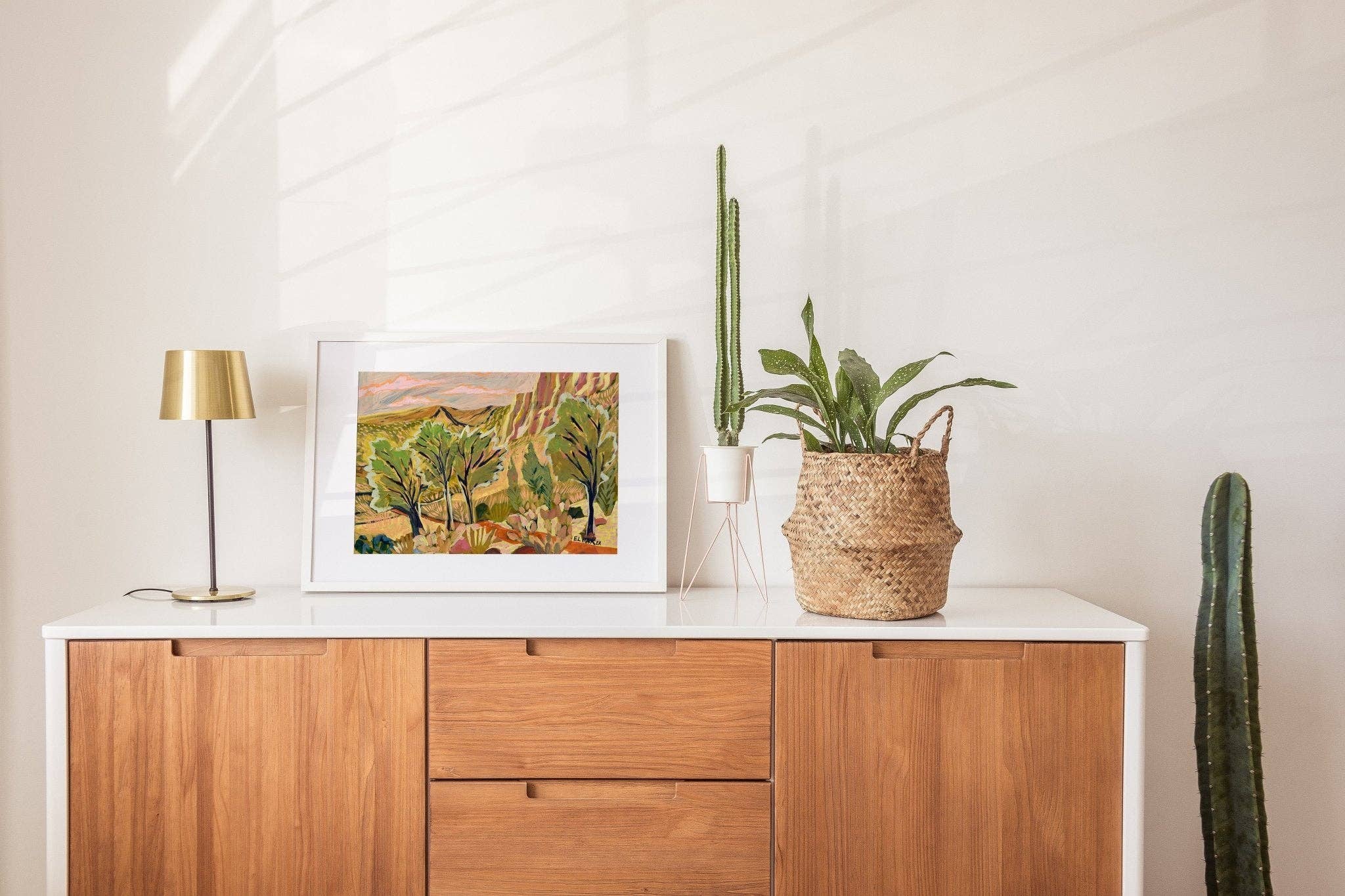 El Baker Art - Wholesale Art Print - Vintage Western Wall Art - Neutral Southwestern Wall Decor Desert Landscape Print3