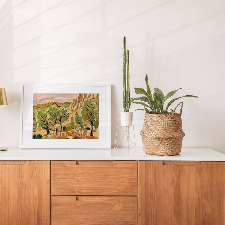 El Baker Art - Wholesale Art Print - Vintage Western Wall Art - Neutral Southwestern Wall Decor Desert Landscape Print3