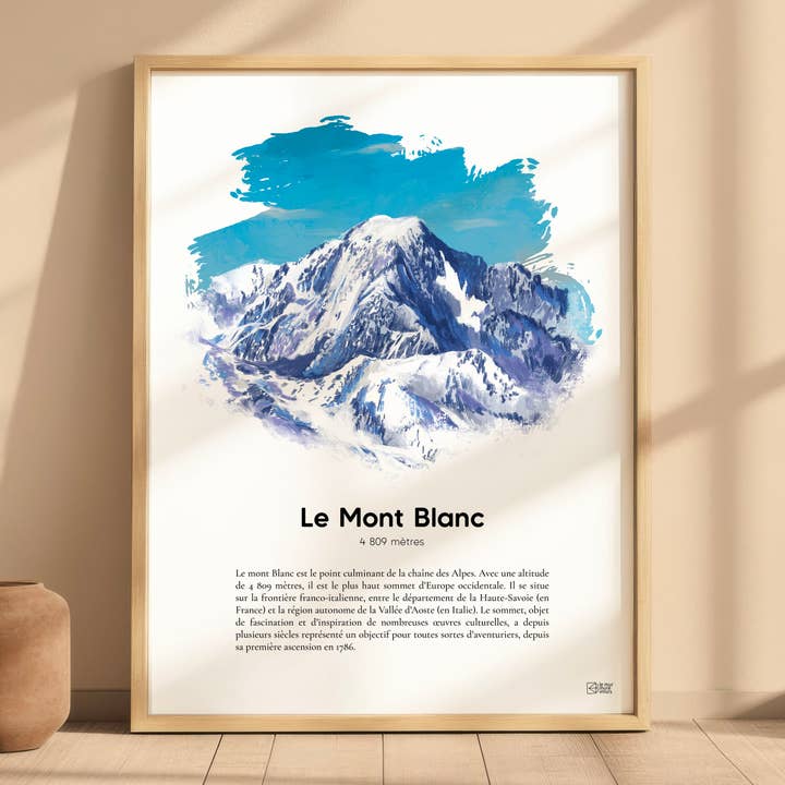 Mont Blanc Poster〚Limited Edition & Certified〛 for wholesale by le murmure des murs