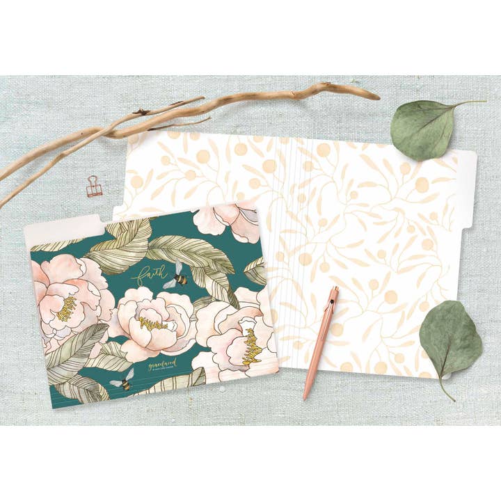 Harvest House Publishers Gift & Specialty Books - Wholesale Folders - Faith Hope Love GraceLaced File Folders1