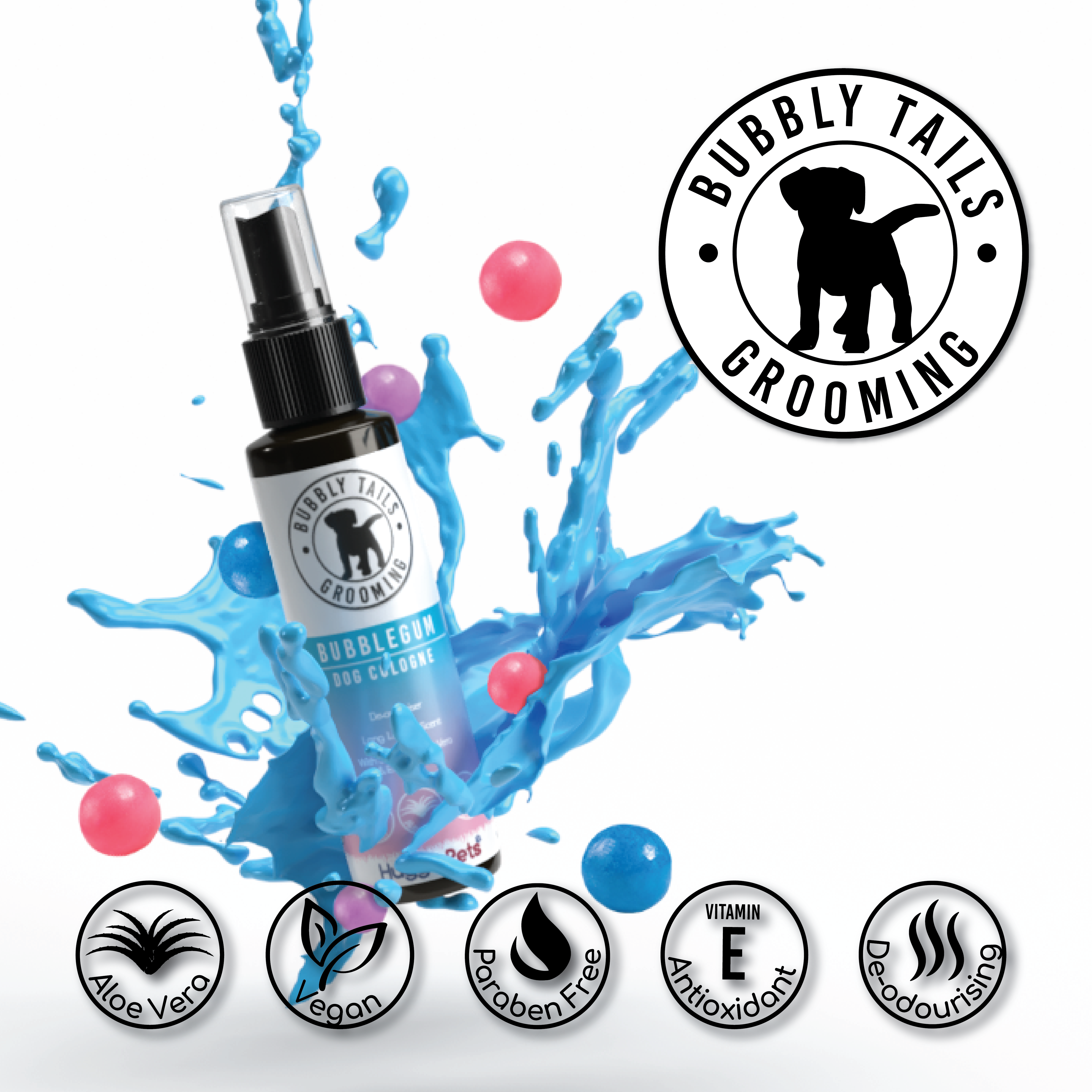 HugglePets – wholesale Pet spray – Dog – HugglePets Bubbly Tails Dog Cologne12