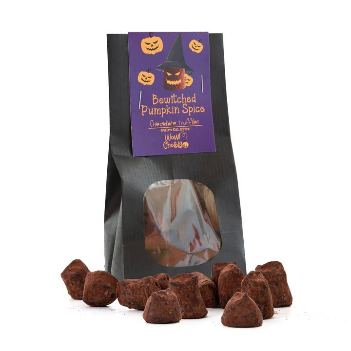 Bewitched Pumpkin Spice - Halloween Chocolate Truffles - Biodegradable bag 130g for wholesale by WOW Chocolao!