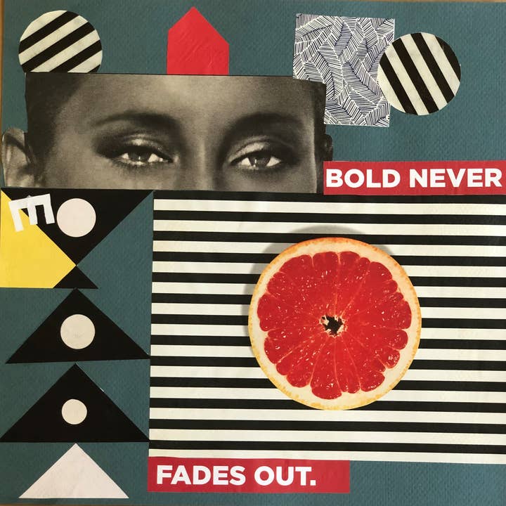 Collage original, art, décoration murale, cadeau, art unique pour la vente par Pink Buddhas