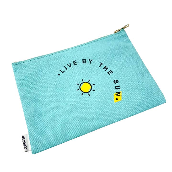 SOLDES - Live By The Sun - Pochette en toile pour la vente par Properly Improper