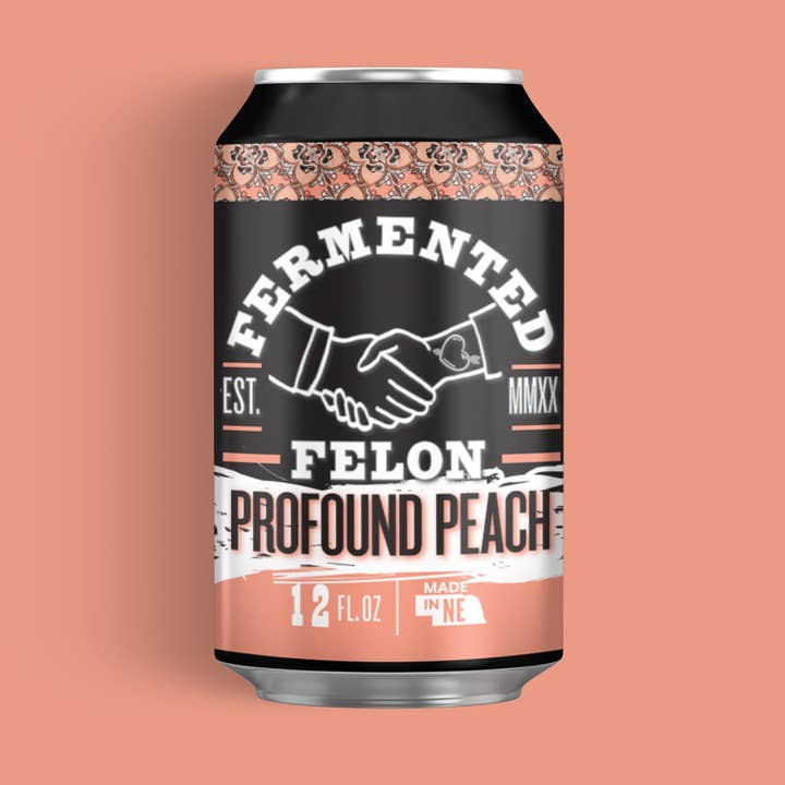 Fermented Felon - Wholesale Kombucha - Profound Peach Kombucha Cans (4-Pack)0