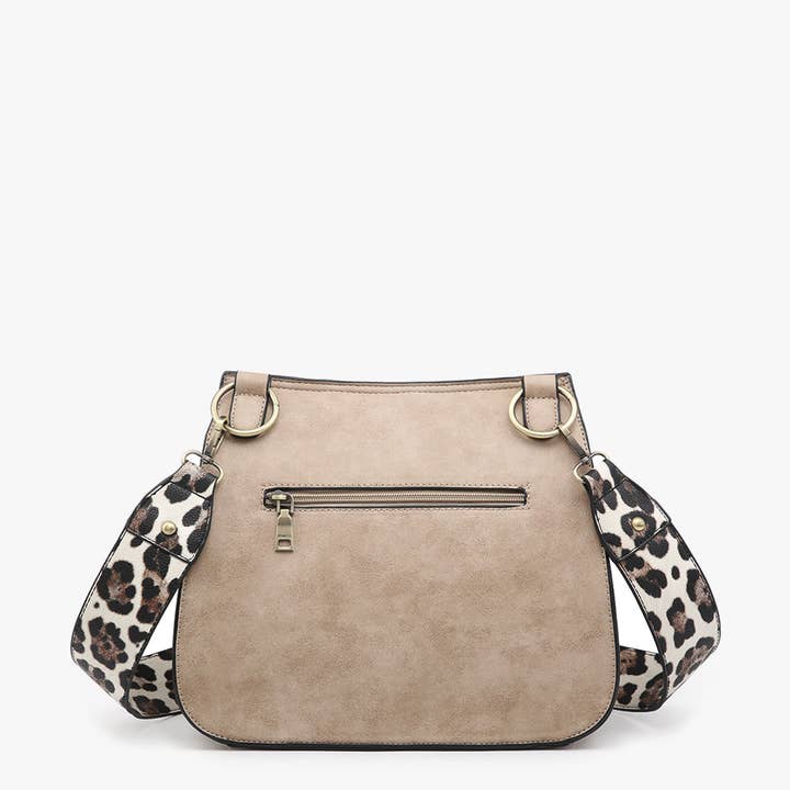 Jen & Co. - Wholesale Crossbody Bag - Women's - M1970 Bailey Crossbody with Print Contrast Strap