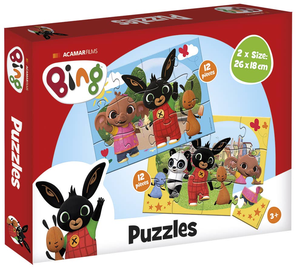 Robbie Toys Ltd – wholesale Puzzle – Child – Bing Puzzle 2 x 12 Pcs1