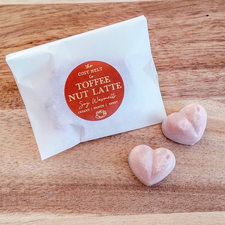 Toffee Nut Latte Soy Wax Melts for wholesale by The Cosy Melt Co.