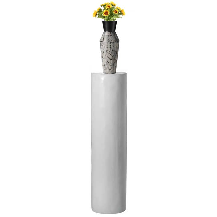 Quickway Imports – Engroshandel Stativ til plantekrukke – Moderne Glasfiber Kolonne Flower Stand Cylinder Piedestal16