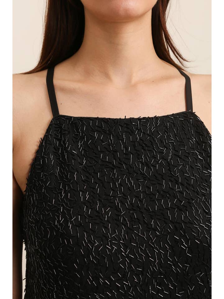 Daphnea - Wholesale Dress - Women's - 5752 SEQUIN TANK DRESS1