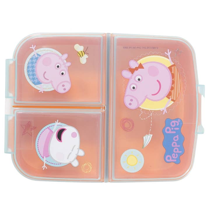 Stor - Vente Sac/boîte repas – enfant - Stor Sandwichera Multiple Peppa Pig Cœur1