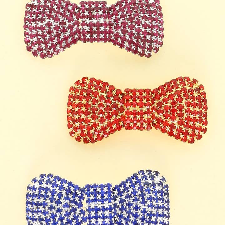 SP Sophia Collection - Wholesale Brooch - Jeweled Bow Tie Brooch Pin 2