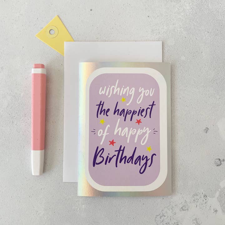 Happiest of Happy Birthday's Card for wholesale by Always Sparkle