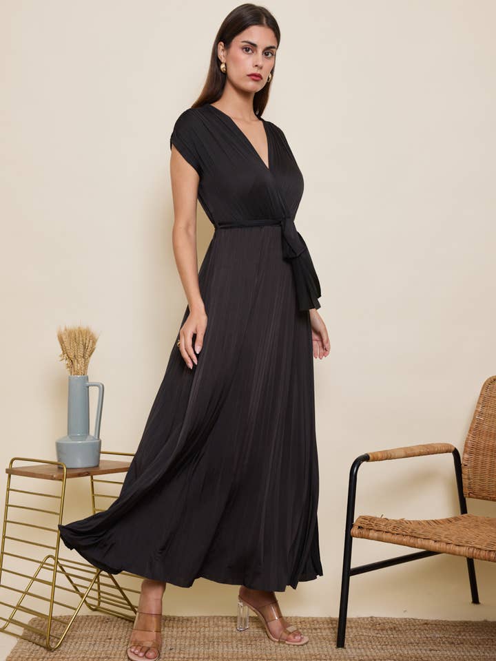 Acacia Paris - Wholesale Dress - Women's - Pleated evening dress for women - 063