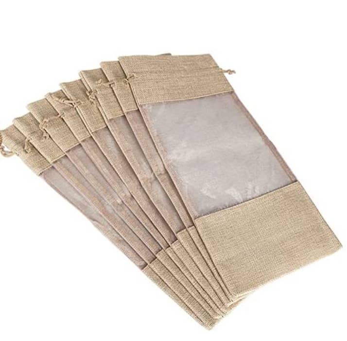 Colorful 4U - Wholesale Gift Bag - Sandals Travel Bag | Burlap/ Organza/ Jute Gift Bag2