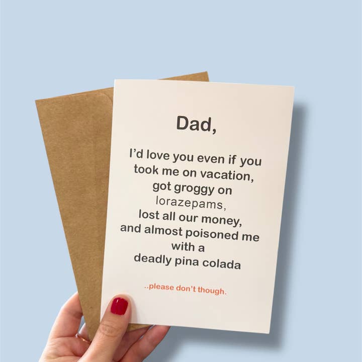 Tiny Baker Creations - Wholesale Father's Day Card - White Lotus Father’s Day Card | Card for Dad | Pop Culture5