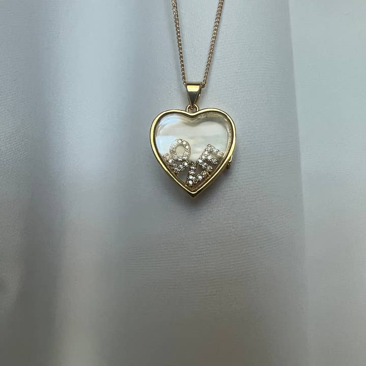 23North Jewelry - Wholesale Locket Necklace - Custom Crystal Letter Locket Necklace5