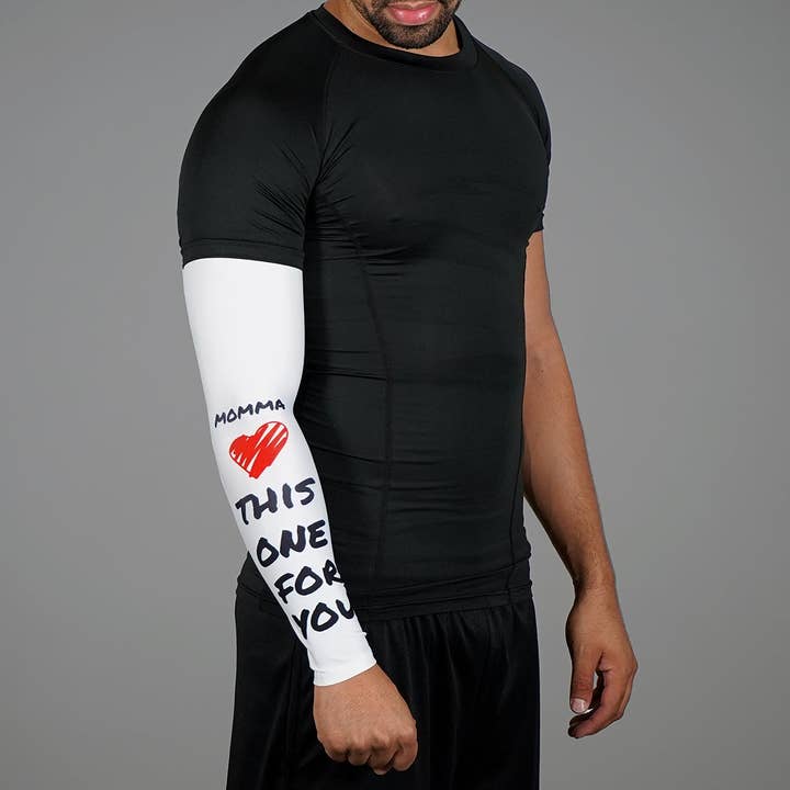 White Black Momma Arm Sleeve for wholesale on Faire