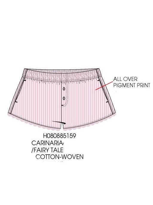 Paper Flower - Wholesale Underwear - Kids - Striped Lace Trim Boxer Shorts Tween Girls3