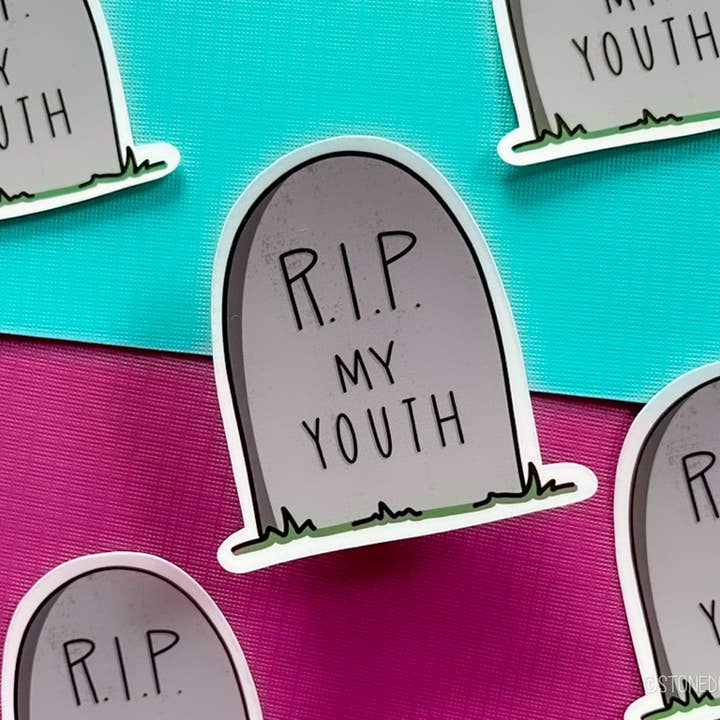 Stone Donut Design, LLC - Wholesale Sticker - RIP My Youth Vinyl Sticker