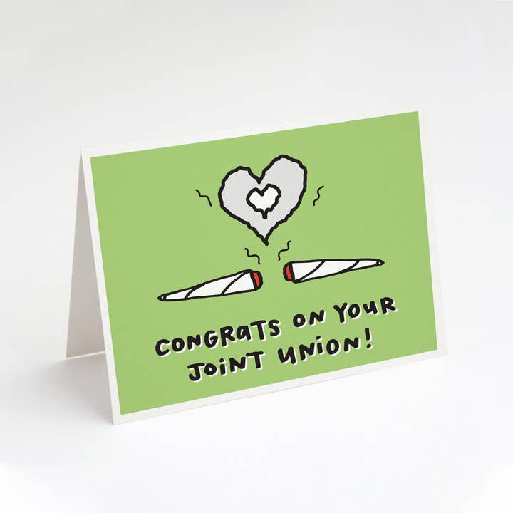 Tiny Gang Designs - Wholesale Wedding Card - Congrats on Your Joint Union! Greeting Card. Wedding Card.