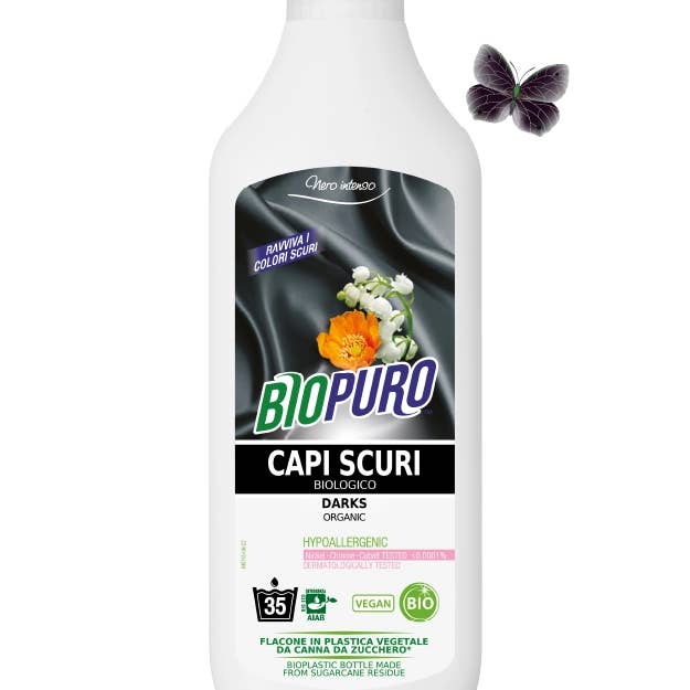 NIVEL SRL SOCIETÀ BENEFIT - Wholesale Liquid Laundry Detergent - Biopuro - Dark Organic Clothes - Intense Black 1L0