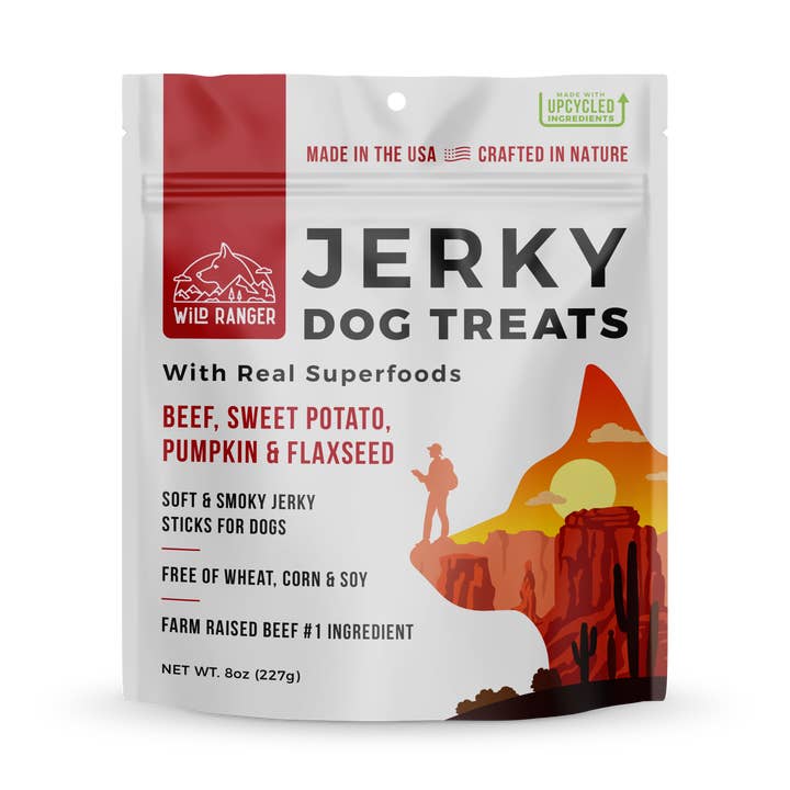Wild Ranger Pet - Wholesale Pet Treats - Dog - Wild Ranger Beef Jerky & Superfoods Dog Treats (6ct)0