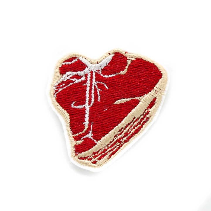 Project Pinup - Wholesale Patch - Small T-Bone Steak Iron-On Embroidered Patch1