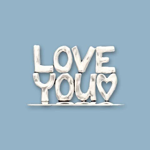 Basic Spirit - Wholesale Plaque - Small Love You Standing Word Plaque