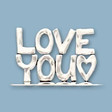 Basic Spirit - Wholesale Plaque - Small Love You Standing Word Plaque0
