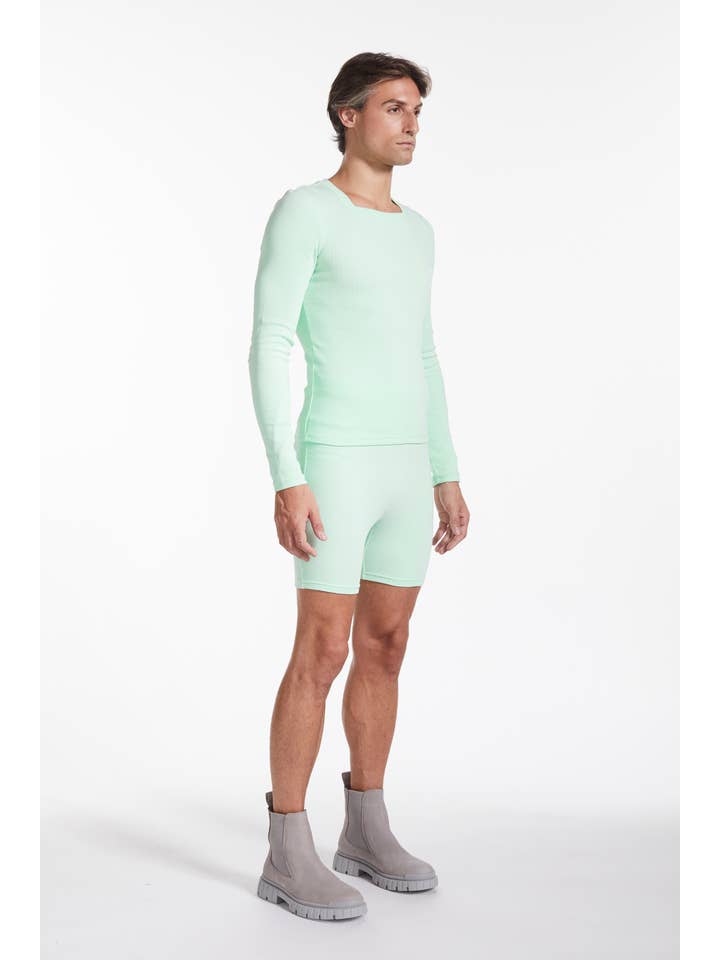 FANG - Wholesale Knit Top - Women's - Essential Square Neck Ribbed Long Sleeve10