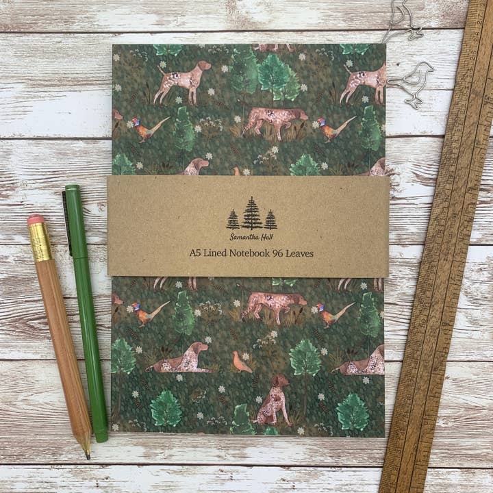 German Shorthaired Pointer Notebook for wholesale by Samantha Hall Designs