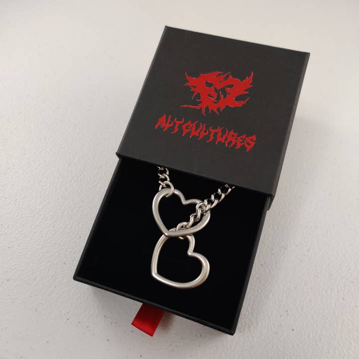 Altcultures - Wholesale Choker/Collar - Stainless Steel Heart slip chain choker