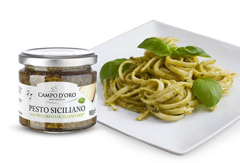 Wholesale Italian Food - Wholesale Pesto - Campo D'Oro, Basil Pesto with Pecorino, 6.35 oz2