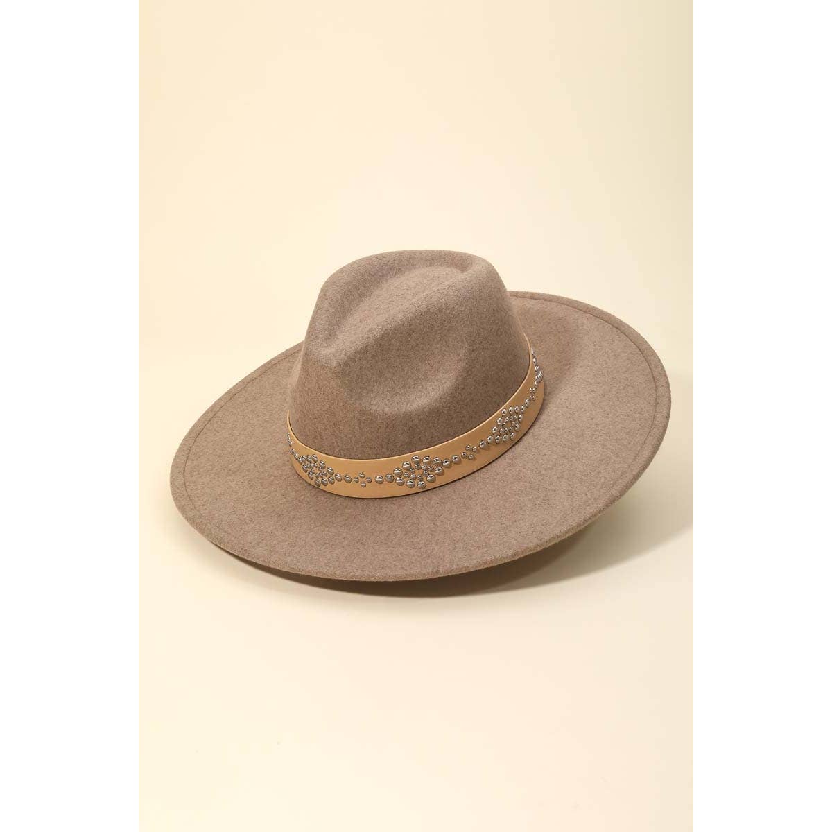 Anarchy Street - Wholesale Fedora - Women's - Metallic Studded Strap Fedora Hat7