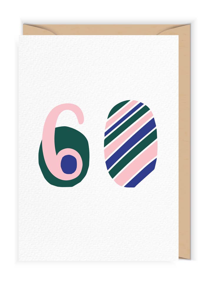 60 års födelsedagskort | 60th födelsedagskort för wholesale av Cudowianki