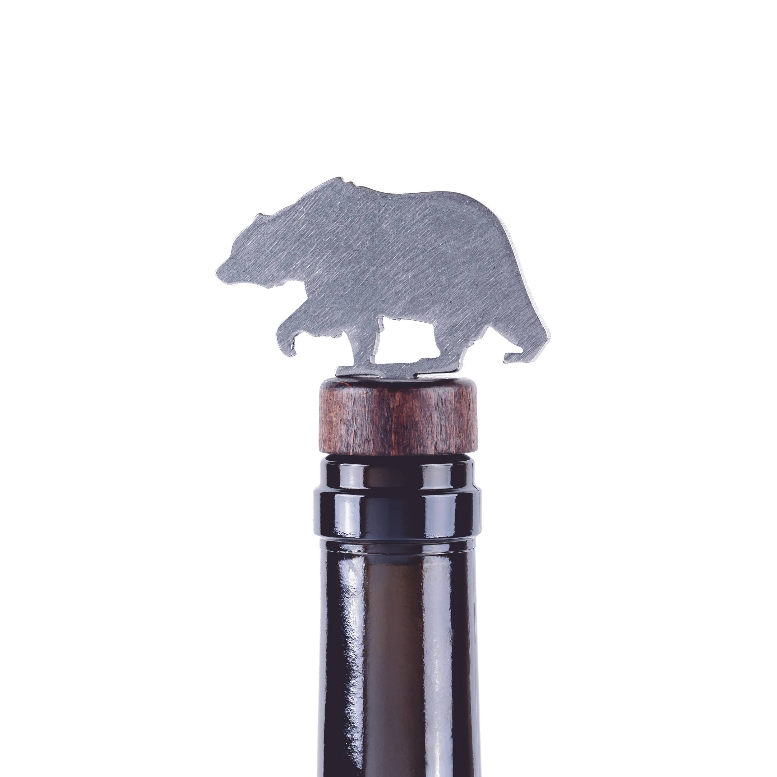 Blue Moose Metals – wholesale Wine stopper – Bear Wine Bottle Stopper1