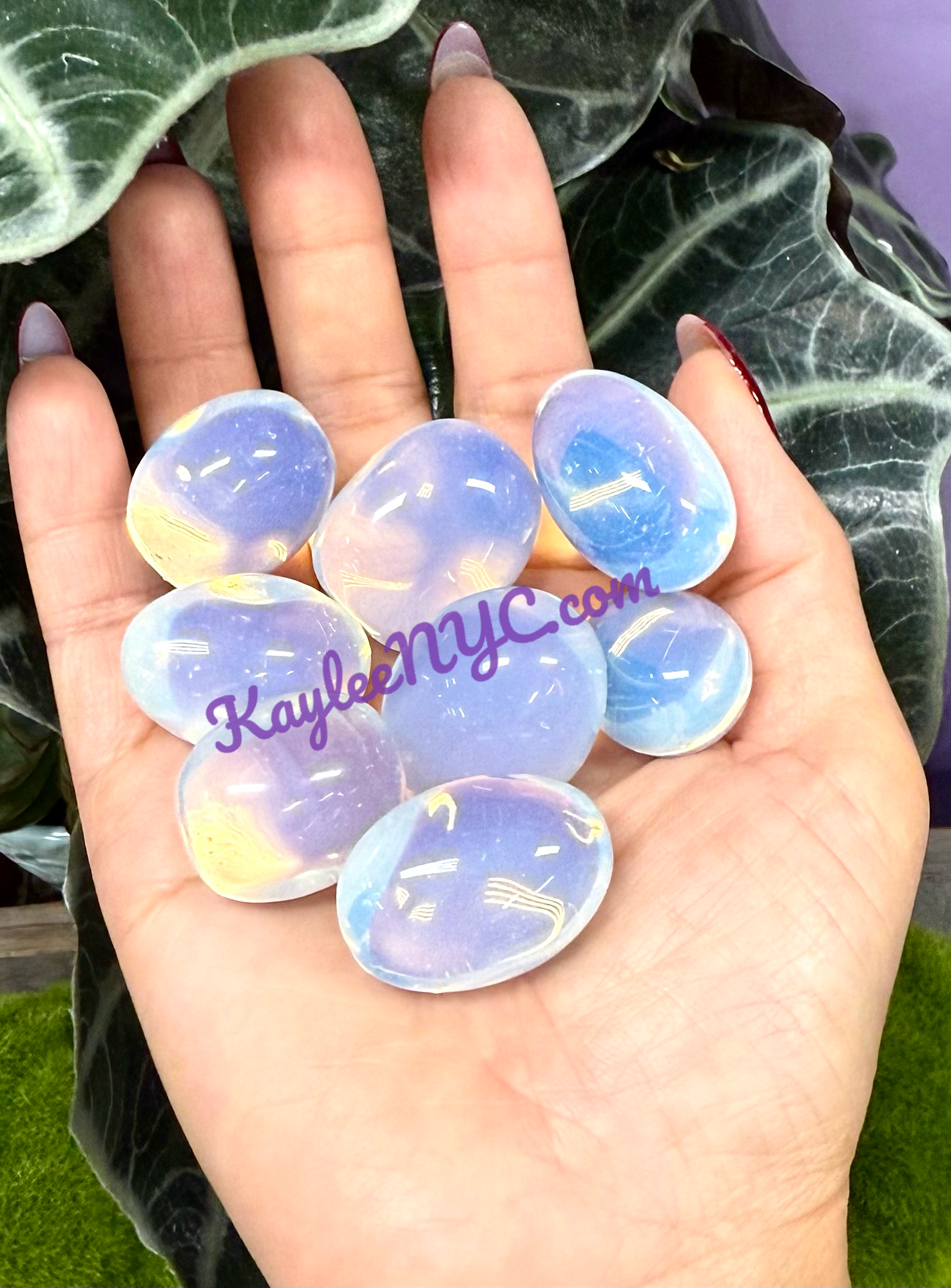 KayleeNYC - Wholesale Spiritual Stone/Crystal - Wholesale Lot 2 lbs Opalite Tumble Crystals Healing Energy4