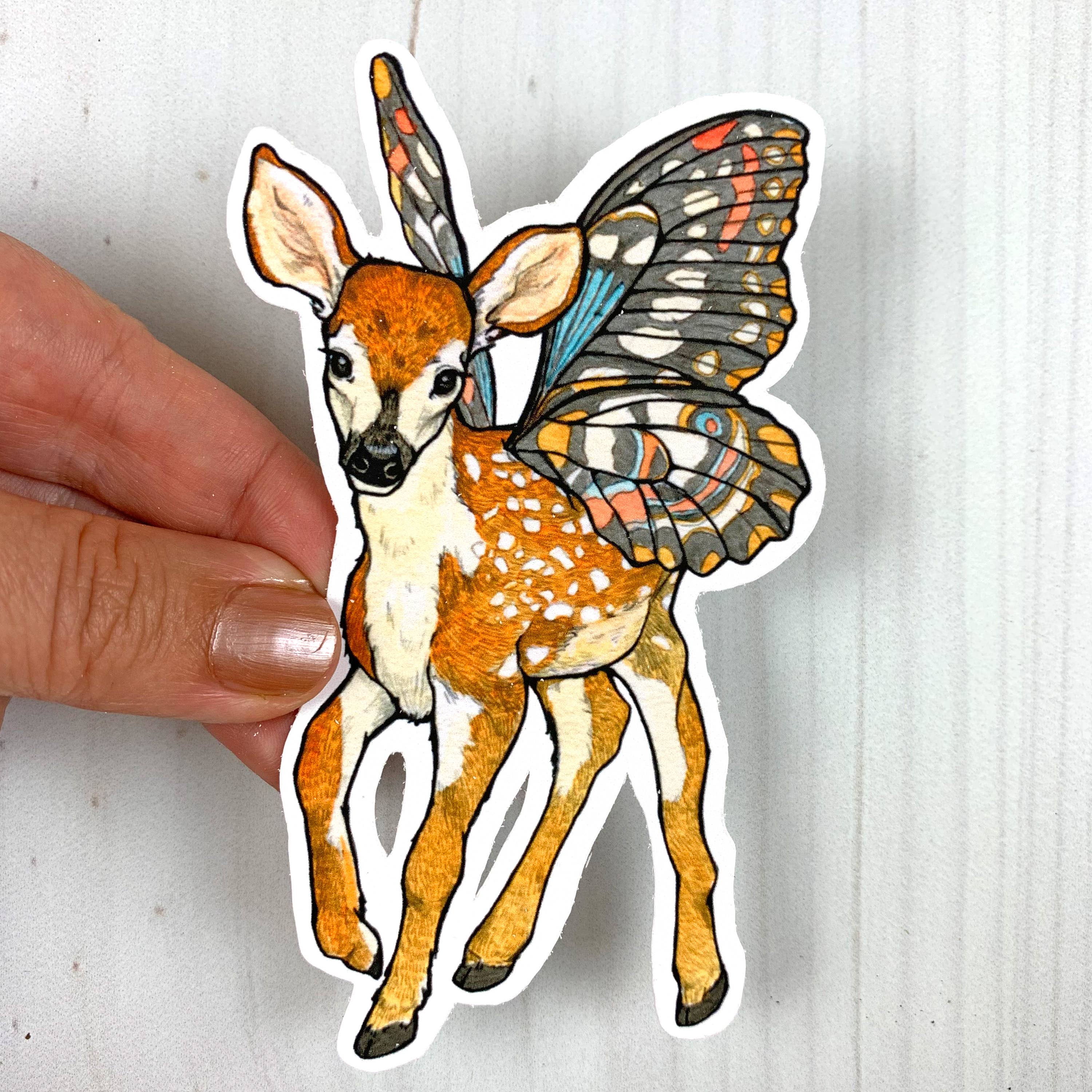 Sarah Draws Things - Wholesale Sticker - Fairy Fawn Vinyl Sticker2