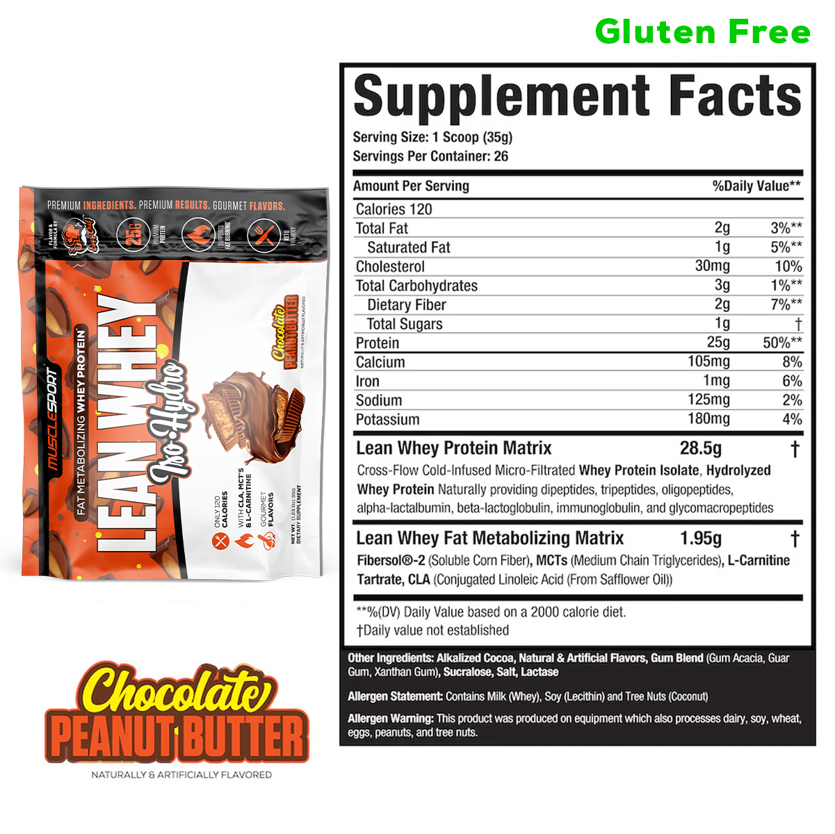 MuscleSport - Wholesale Protein/superfood powder - Lean Whey® Single Serve Packets15
